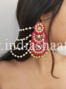trending pink jhumka or earrings