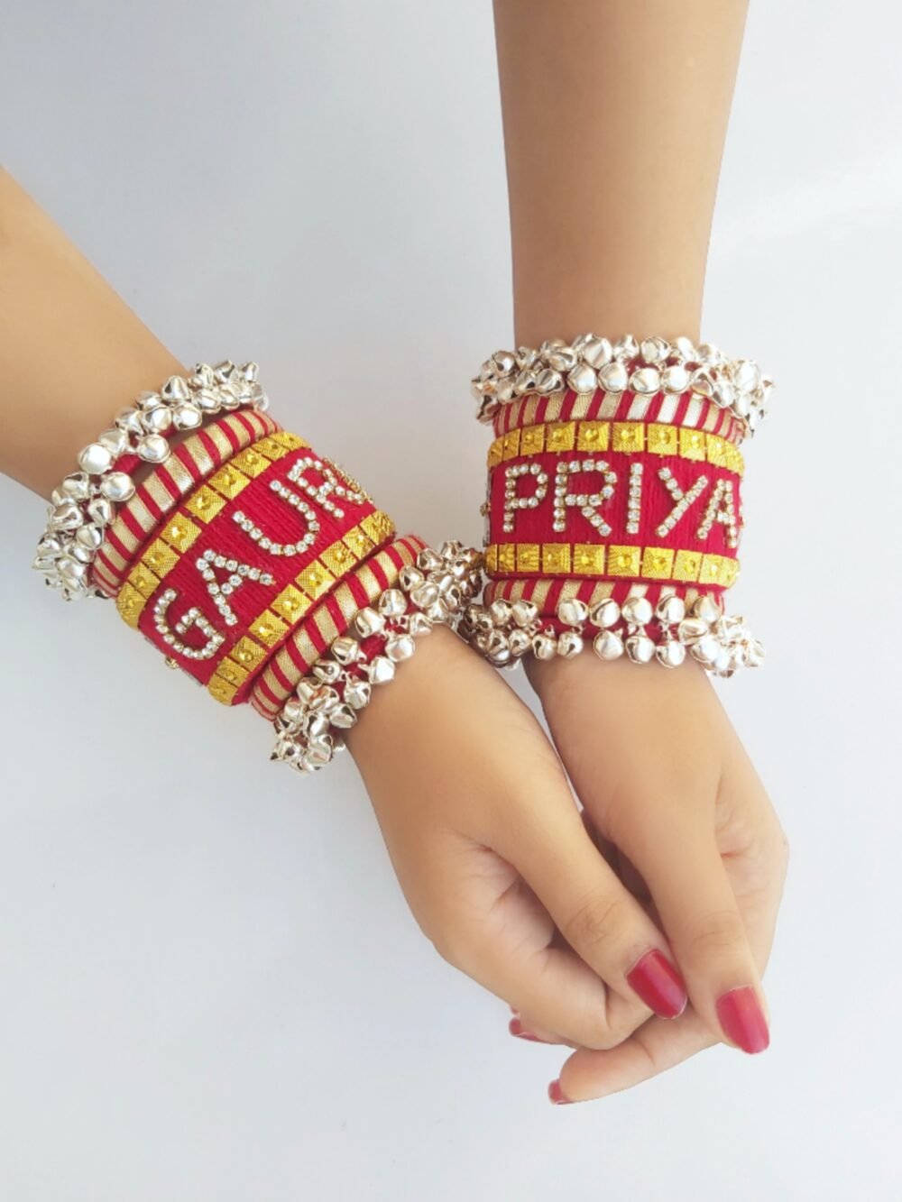 Banges Red #745 Name Bangles in red with customized names