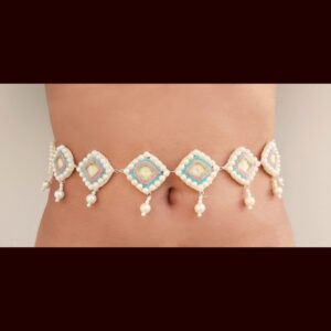 multicolor jewellery set in pastel color