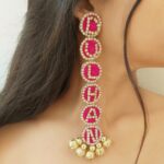 Pink Dulhan Earrings