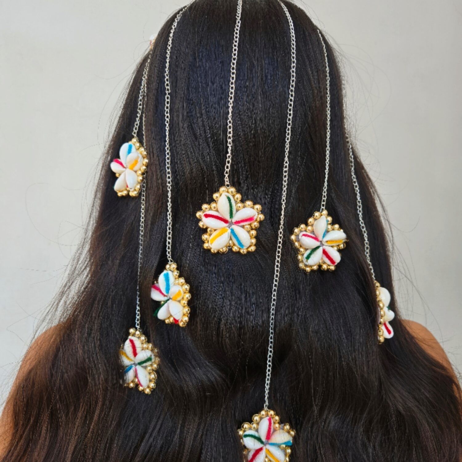 Multicolored Cowrie Hairband