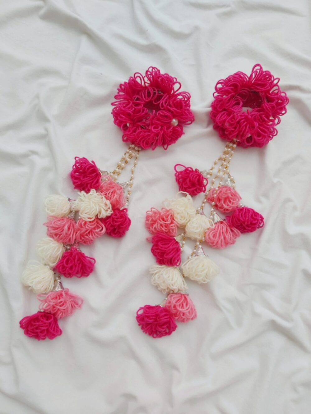 multicolored florLal kaleera for brides haldi and mehndi