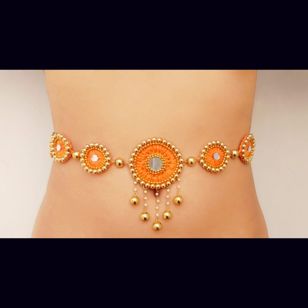 Orange jewellery set