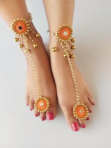 Orange jewellery set