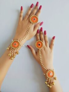 Orange jewellery set