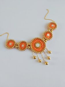 Orange jewellery set