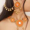 Orange jewellery set