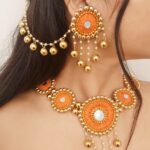 Orange jewellery set