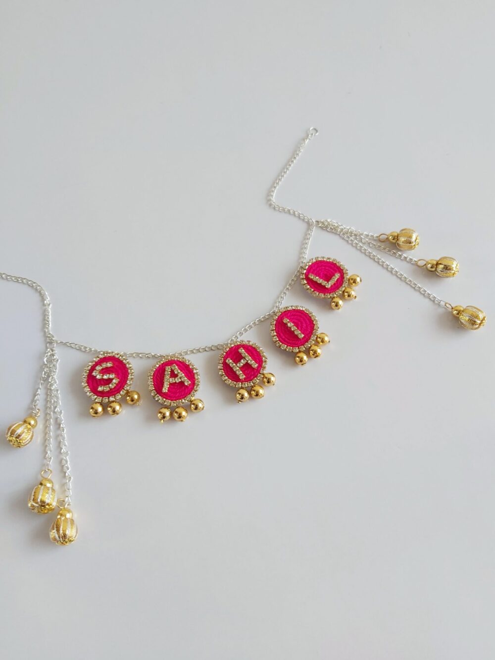 #533 Name Necklace in Pink