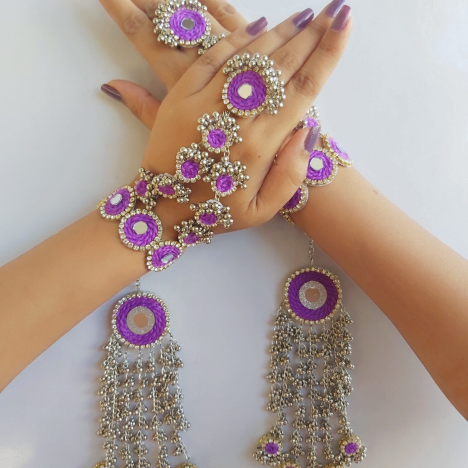 Lavender jewellery set