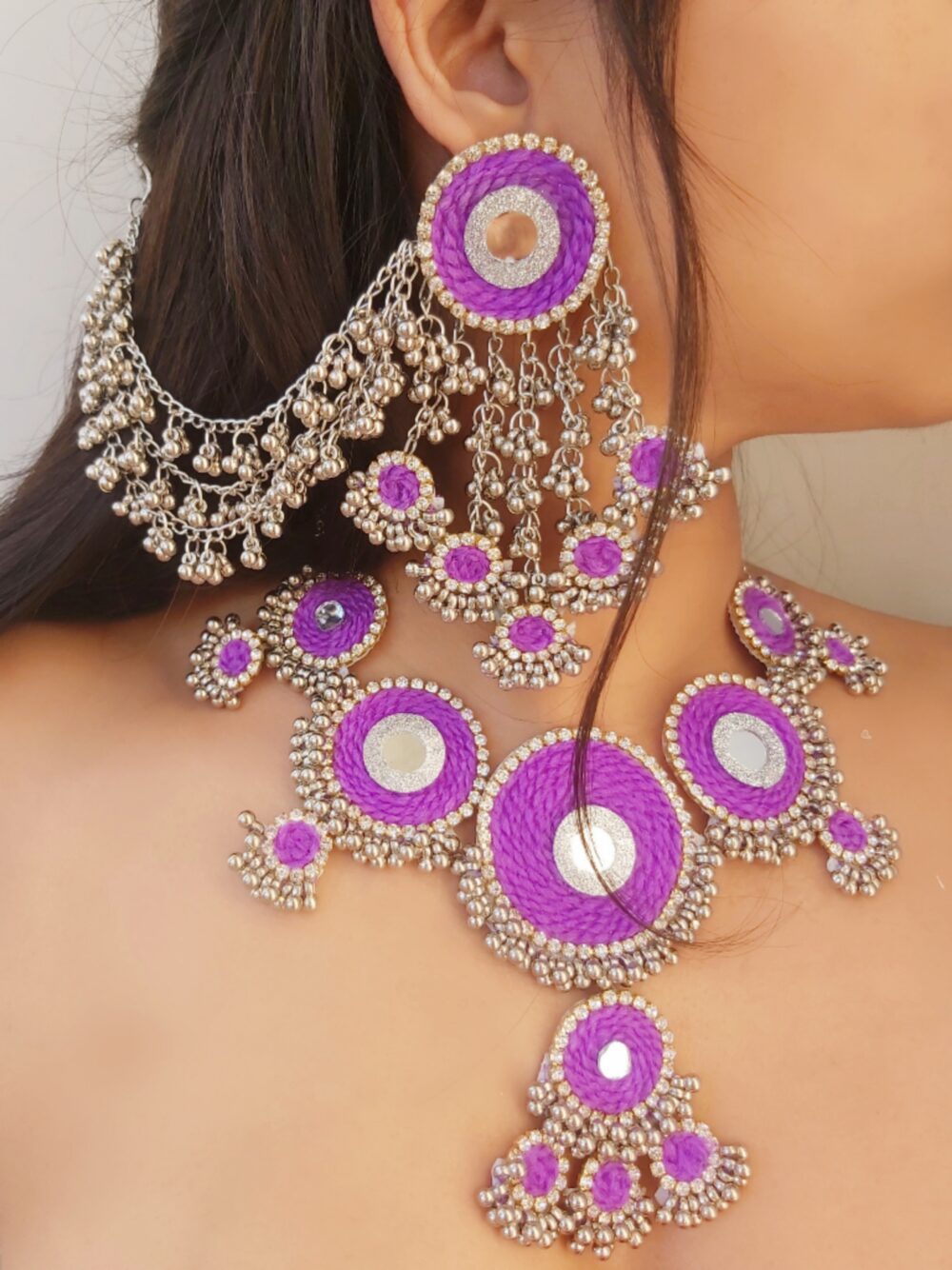 Lavender jewellery set