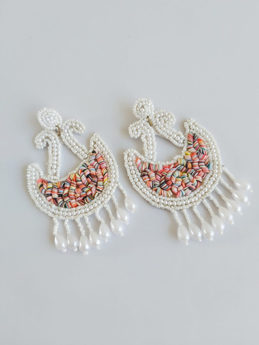 #519 Multicolor Cosmic Pearl Earrings