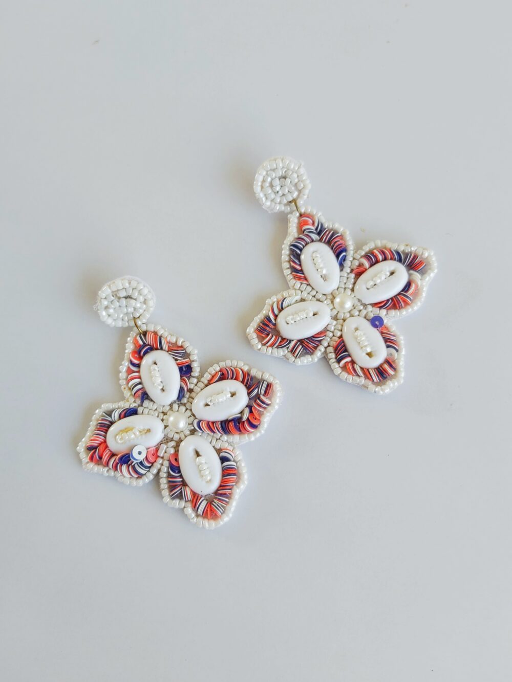 #505 Multicolored Petal Wings Earrings