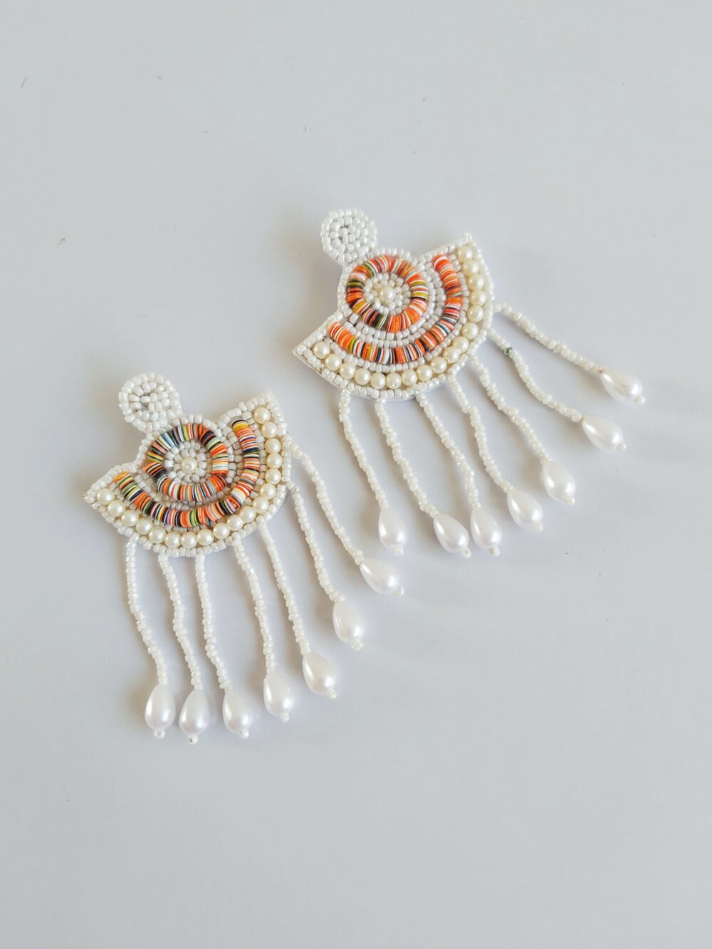 #521 Multicolor Cosmic Pearl Earrings