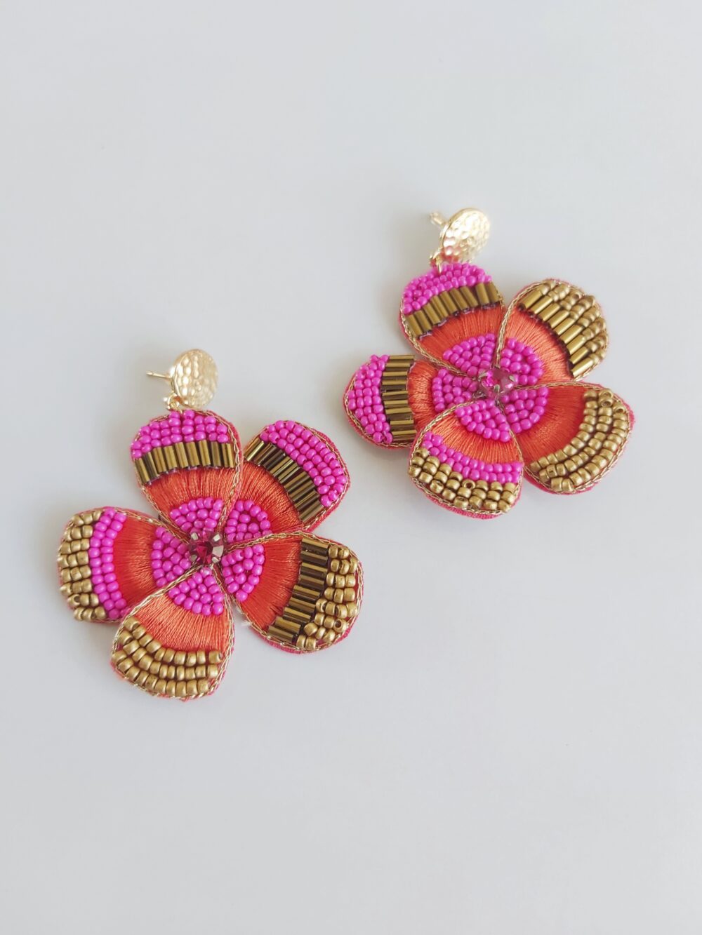 #522 Pink Bloom Earrings