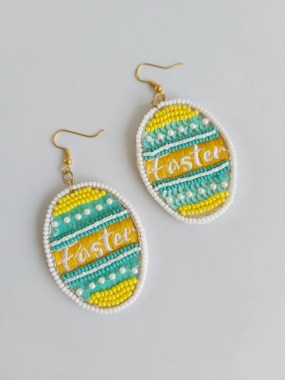 #507 Happy Easter Earrings (Green)