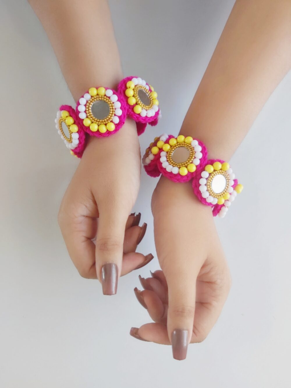 #752 Multicolored Pearl Bangles