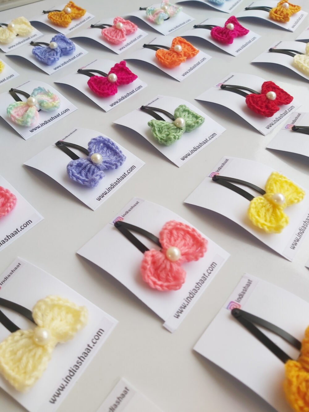 #257 Small Bow Clips (Multicolored)